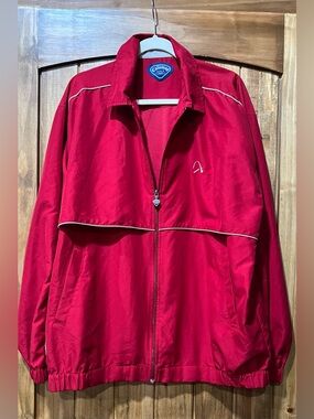 Callaway Men’s Red Full-Zip Windbreaker Jacket
